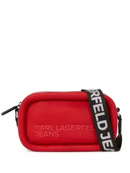 Karl Lagerfeld Jeans дутая сумка через плечо, красный