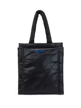 Karl Lagerfeld Jeans джинсовая сумка-тоут с вышитым логотипом, черный