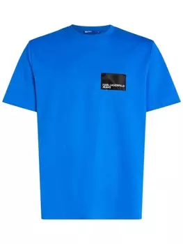 Karl Lagerfeld Jeans футболка с логотипом, синий