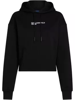Karl Lagerfeld Jeans худи Pintuck, черный