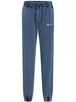 Karl Lagerfeld Jeans спортивные брюки с выцветшим эффектом, синий