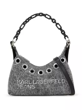 Karl Lagerfeld Jeans сумка на плечо с логотипом, серый