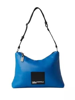 Karl Lagerfeld Jeans сумка на плечо с нашивкой-логотипом, синий