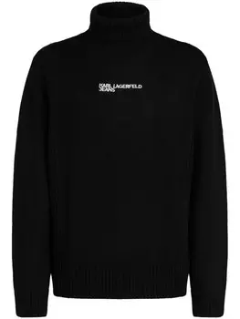 Karl Lagerfeld Jeans свитер с логотипом, черный