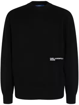 Karl Lagerfeld Jeans толстовка с монограммой, черный