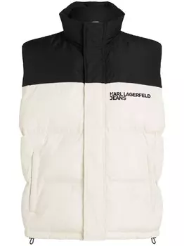 Karl Lagerfeld Jeans жилет Blocked с логотипом, белый