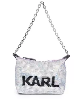 Karl Lagerfeld K/Evening sequin shoulder bag, фиолетовый