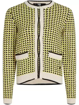 Karl Lagerfeld кардиган из ткани букле, желтый