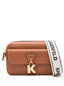 Karl Lagerfeld каркасная сумка K/Lock, коричневый
