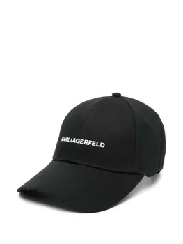 Karl Lagerfeld кепка из смесового хлопка, черный