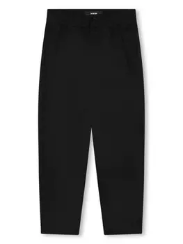Karl Lagerfeld Kids брюки с нашивкой-логотипом, черный