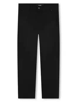Karl Lagerfeld Kids брюки с нашивкой-логотипом, черный