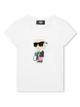 Karl Lagerfeld Kids футболка K/Ikonik, белый