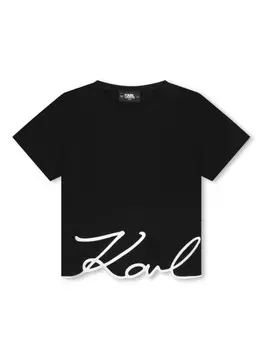 Karl Lagerfeld Kids футболка Signature, черный