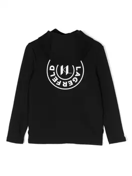 Karl Lagerfeld Kids худи с логотипом, черный