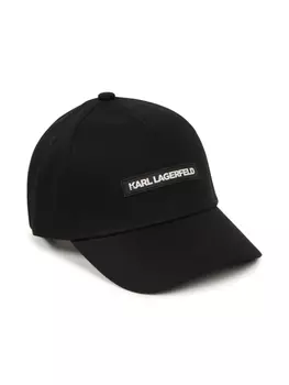 Karl Lagerfeld Kids кепка Essential с вышитым логотипом, черный
