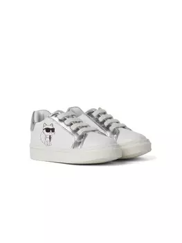 Karl Lagerfeld Kids кроссовки Choupette, белый