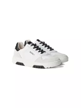 Karl Lagerfeld Kids кроссовки с логотипом, белый