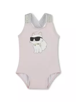 Karl Lagerfeld Kids купальник Choupette, розовый