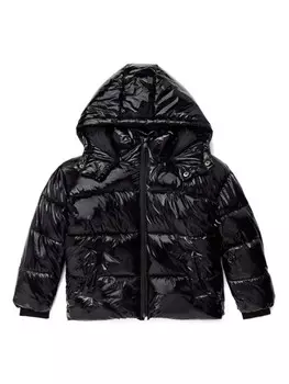 Karl Lagerfeld Kids куртка Karl с капюшоном, черный