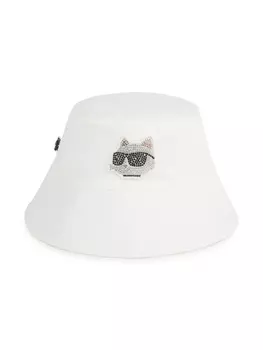 Karl Lagerfeld Kids панама Choupette, белый