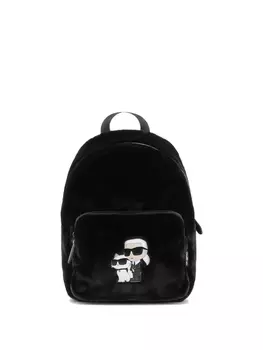 Karl Lagerfeld Kids рюкзак K/Ikonik с графичным принтом, черный