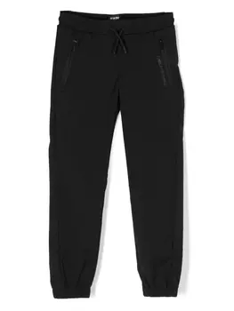 Karl Lagerfeld Kids спортивные брюки с кулиской и логотипом, черный