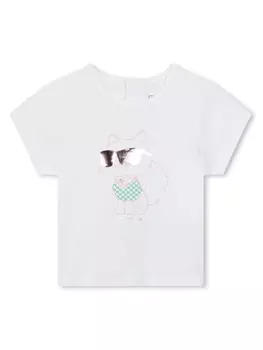 Karl Lagerfeld Kids спортивный костюм с логотипом, розовый
