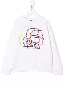 Karl Lagerfeld Kids толстовка Kameo Bauhaus, белый