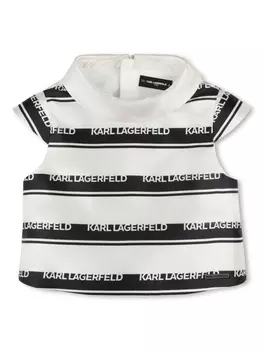 Karl Lagerfeld Kids топ Exception, нейтральный цвет