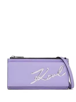 Karl Lagerfeld клатч Signature, фиолетовый