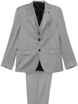 Karl Lagerfeld костюм с однобортным пиджаком, серый