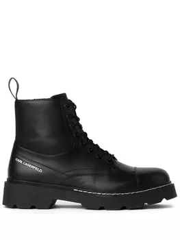 Karl Lagerfeld кожаные ботинки, черный