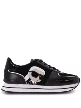 Karl Lagerfeld кроссовки Karl с нашивкой, черный