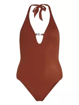 Karl Lagerfeld купальник Signature с блестками, красный