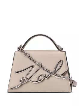 Karl Lagerfeld маленькая сумка через плечо K/Signature, нейтральный цвет