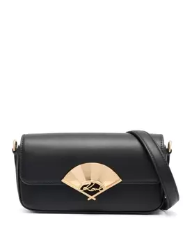 Karl Lagerfeld маленькая сумка через плечо Signature Fan, черный