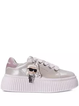 Karl Lagerfeld низкие кеды Kreeper, серебристый