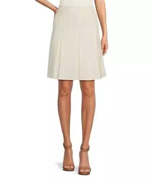 KARL LAGERFELD PARIS Эластичная расклешенная юбка, слоновая кость