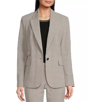 KARL LAGERFELD PARIS Координационный блейзер с длинными рукавами и лацканами с вырезом, мультиколор