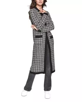 KARL LAGERFELD PARIS Твидовый кардиган, серый