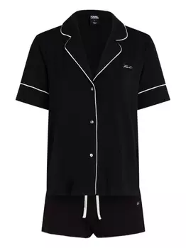 Karl Lagerfeld пижама Signature из джерси, черный