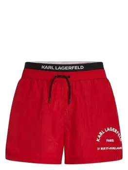 Karl Lagerfeld плавки-шорты Rue St-Guillaume, красный