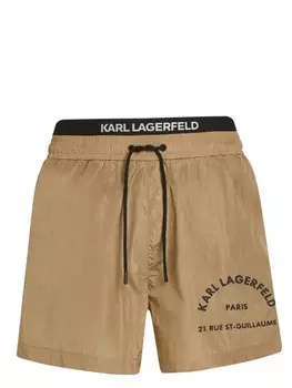 Karl Lagerfeld плавки-шорты Rue St-Guillaume, коричневый