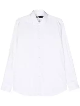 Karl Lagerfeld поплиновая рубашка с классическим воротником, белый