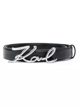 Karl Lagerfeld ремень K/Signature, черный