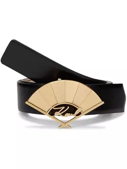 Karl Lagerfeld ремень Signature Fan, черный