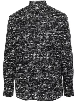 Karl Lagerfeld рубашка с логотипом, черный