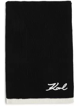 Karl Lagerfeld шарф K/Signature, черный