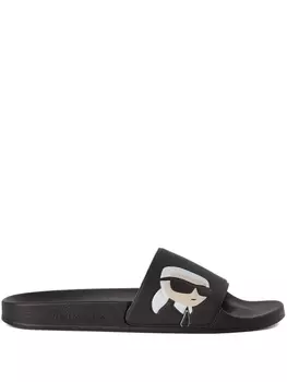 Karl Lagerfeld шлепанцы Ikonik NFT, черный